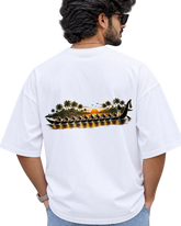 Vallam Kali Men's Oversized Tee in White