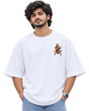 Rockakali Men's Oversized Tee in White – alternate view