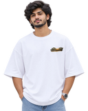 Vallam Kali Men's Oversized Tee in White – alternate view
