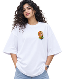 Onam Katha Women's Oversized Tee in White – alternate view