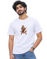 Rockakali Men's Round Neck Tee in White