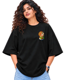 Onam Katha Women's Oversized Tee in Black – alternate view