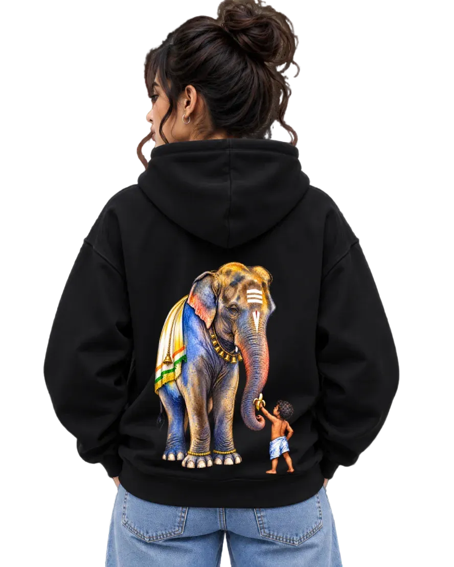 Aana & Kutty Women's Hoodie in Black