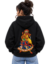 Theyyam Meets Kathakali Women's Hoodie in Black