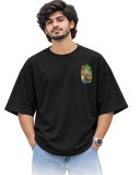 Aana Vandi Men's Oversized Tee in Black – alternate view