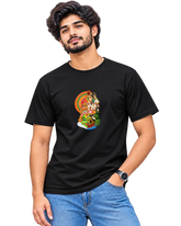 Onam Katha Men's Round Neck Tee in Black
