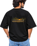 Vallam Kali Men's Oversized Tee in Black