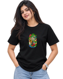 Aana Vandi Women's Round Neck Tee in Black