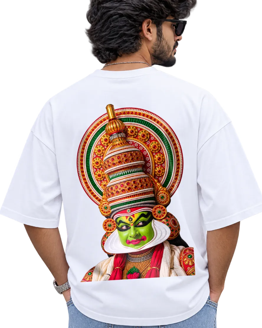 Pacha Vesham Men's Oversized Tee in White