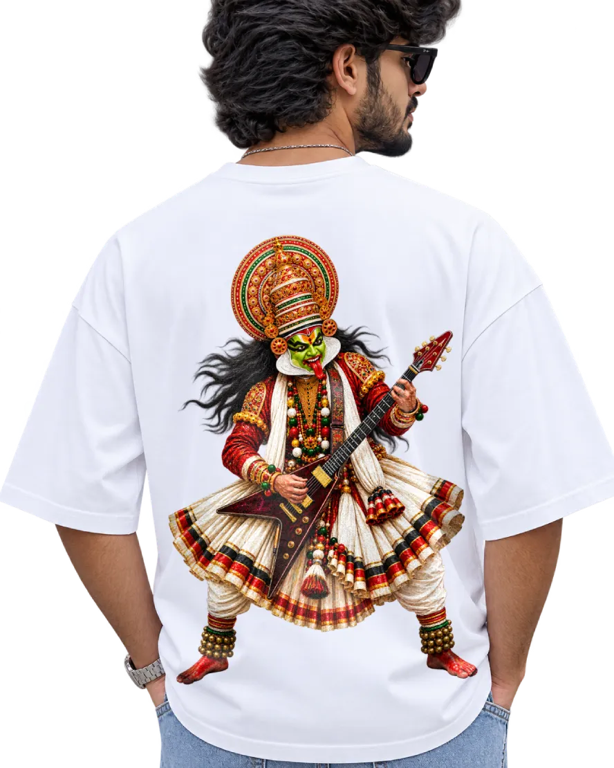 Rockakali Men's Oversized Tee in White