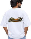 Vallam Kali Men's Oversized Tee in White