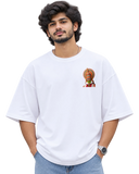 Pacha Vesham Men's Oversized Tee in White – alternate view