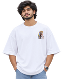 Aana & Kutty Men's Oversized Tee in White – alternate view