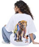 Aana & Kutty Women's Oversized Tee in White