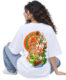 Onam Katha Women's Oversized Tee in White