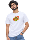 Muthukuda Men's Round Neck Tee in White
