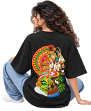 Onam Katha Women's Oversized Tee in Black