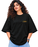 Vallam Kali Women's Oversized Tee in Black – alternate view