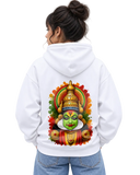 Kathakali Splash Women's Hoodie in White