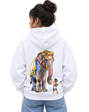 Aana & Kutty Women's Hoodie in White
