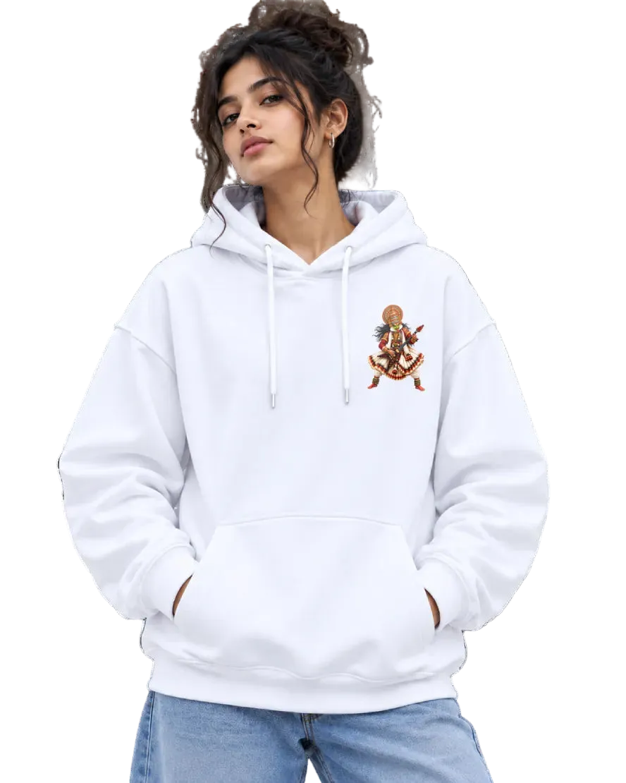 Rockakali Women's Hoodie in White – alternate view