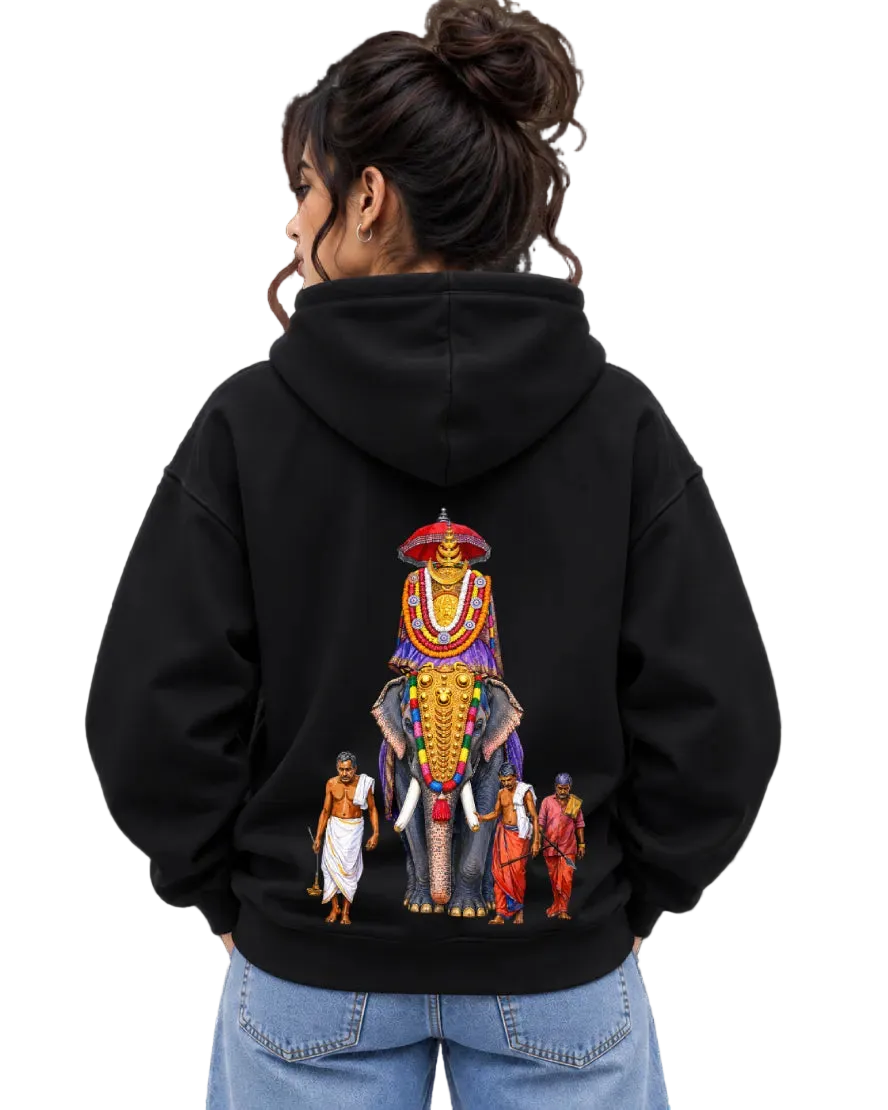 Gajarajan Women's Hoodie in Black