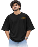 Vallam Kali Men's Oversized Tee in Black – alternate view