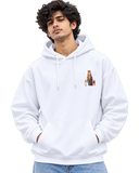 Gajarajan Men's Hoodie in White – alternate view
