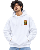 Kathakali Splash Men's Hoodie in White – alternate view