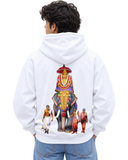 Gajarajan Men's Hoodie in White