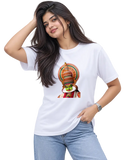 Pacha Vesham Women's Round Neck Tee in White