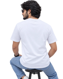 Men's Round Neck Tee in White – alternate view