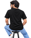 Men's Round Neck Tee in Black – alternate view