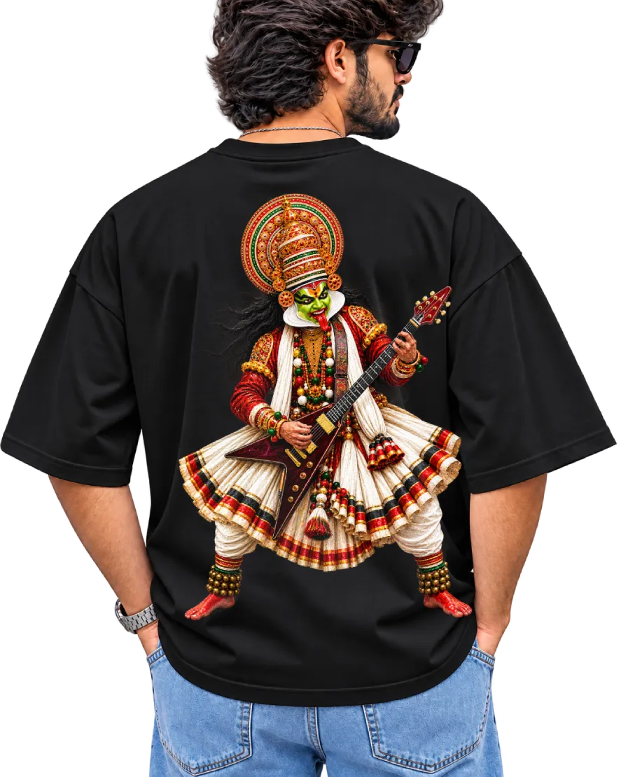 Rockakali Men's Oversized Tee in Black