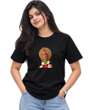 Pacha Vesham Women's Round Neck Tee in Black